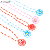 StarryBaby สร้อยคอเรืองแสงสำหรับเด็ก1ชิ้นจี้ลูกปัดอะคริลิคแวววาวไฟแอลอีดีของเล่นของขวัญสำหรับงานเลี้ยงวันเกิดของเด็กผู้หญิง