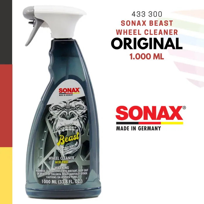 SONAX Beast Wheel Cleaner Acid Free 1 Liter ORIGINAL, Pembersih Velg