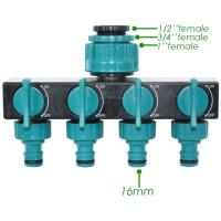 อะแดปเตอร์แยกน้ำ Kesla ท่อ1/239น้ำ4ทาง39; 3/439;39; ตัวเชื่อมต่อ1/2Quot;-3/4Quot;-1Quot; อะแดปเตอร์ต๊าปเกลียวหญิงยุโรป