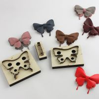 Leather Swallowtail Template Wooden Punching Die Butterfly Bowknot Cutting Mould DIY Handcraft Leather Tool For Bag Decorations