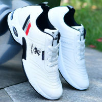 Running shoes 38-47 summer  mens outdoor Breathable sports leather shoes non-slip lace-up men sneakers fitness shoes 8266