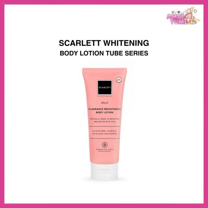 SCARLETT Whitening Body Lotion Tube Series 180mL Fragrance Brightening Jolly Charming