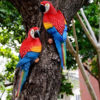 【hot】❈✧ↂ Statue Birds Mounted Garden Hanging Decoration Sculpture Ornament