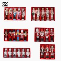 【CC】❡  Puppet Ornaments Desktop Decoration Cartoons Walnuts Soldiers Band Dolls Miniatures 6/12cm