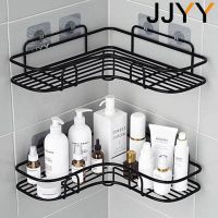 JJYY 1PC No Punching Corner Rack Toilet Tripod Wash Rack Dormitory Storage Artifact Toilet Bathroom Wall Rack Bathroom Counter Storage