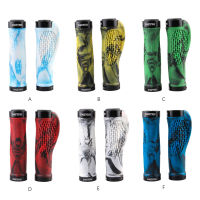 2X Bike Handlebar Grips Anti-skid Rubber Cover Ergonomics Handles Cuff Lockable Breathable Scooter Bicycles Equipment Handlebars