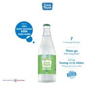 Nước Khoáng Thiên Nhiên Có Ga Đảnh Thạnh Khoáng Chanh chai thủy tinh 430ml