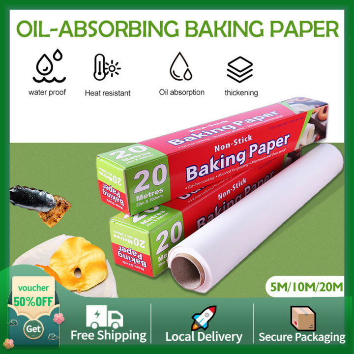 Silicone Oil Paper Baking Paper Non-stick 5m 10m 20m