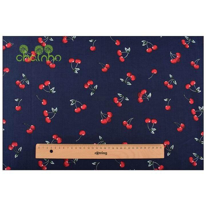 printed-plain-cotton-fabric-little-fruite-series-diy-sewing-quilting-poplin-material-for-baby-amp-childrens-shirts