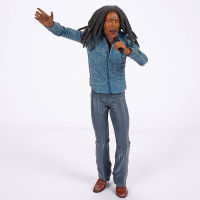 Bob Marley Music Legends Jamaica BEST Singer &amp; Microphone PVC Action Figure ของเล่นสะสมวันเกิดของขวัญ18Cm