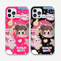 ลายการ์ตูนสาวอนิเมะ เคสโทรศัพท์ สำหรับรุ่น iPhone 11 12 13 14 15 Pro Max 8/7 Plus 14 15 Plus X/XR/XS MAX นิ่มกันกระแทก เคสโทรศัพท์