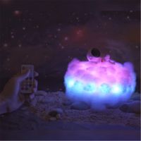 2020 New Dropship LED Colorful Clouds Astronaut Lamp With Rainbow Effect As ChildrenS Night Light Creative Birthday Gift