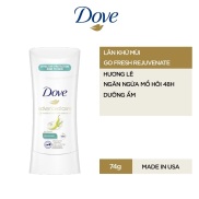 Nội địa Mỹ Lăn sáp khử mùi nữ Dove Advanced Care Invisible go Fresh 74g