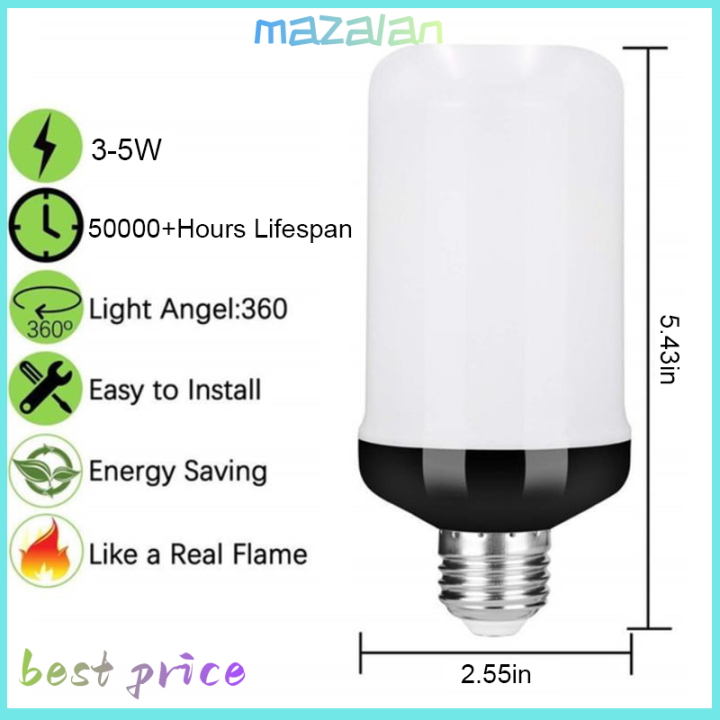 mazalan-1pc-led-flame-effect-หลอดไฟ-e27จำลอง-nature-flicker-lamp-decor