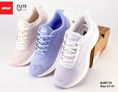 [BAOJI แท้💯%] รองเท้าผ้าใบรุ่น BJW776 flyknit รองเท้ากีฬาผู้หญิง รองเท้าวิ่งผู้หญิง