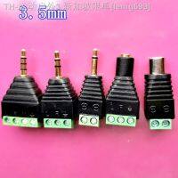 【CW】☄♣✚  3pcs/Lot 3.5Jack 6.35mm Stereo 3.5mm Audio Channel Plug to Screw Terminal