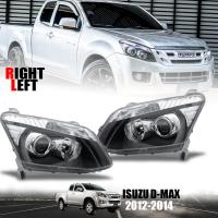 ไฟหน้า โปรเจคเตอร์ PROJECTOR รุ่น อีซูซุ ดีแม็กซ์ ISUZU D-MAX DMAX ALL NEW ปี 2012 - 2014 โคมดำ