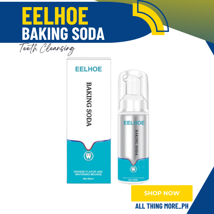 EELHOE BAKING SODA Teeth Cleansing Whitening Mousse Removes Stains