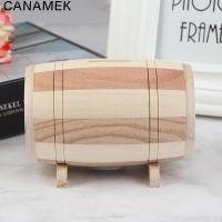 1pc Wooden Piggy Bank Safe Money Box Savings Wine Barrel Wood Carving Handmade Money Box