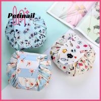 PETINAIL กระเป๋าคลัตช์เก็บของกระเป๋าเก็บของสำหรับเดินทางขนาดใหญ่,Tas Kosmetik กล่องเครื่องสำอางดีไซน์กระเป๋าเชือกรูดจุของได้เยอะ