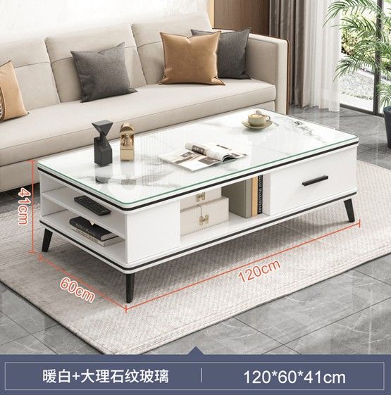 โต๊ะกาแฟ-120cm-โต๊ะกลางโซฟา-โต๊ะรับแขก-2ชั้น-โต๊ะห้องรับแขก-สไตล์มินิมอล-มีหลายแบบหลายขนาดให้เลือก