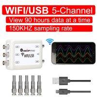 TOOLTOP ออสซิงโคป USB 2.4G WiFi 150KHz แบบซิงโครนัส Oscilloscope KHz วัดแอมพลิจูดอัตโนมัติอินพุตข้อมูลสัญญาณ BNC