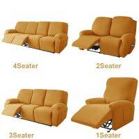 1/2/3/4 Seater Recliner Sofa Covers Elastic Relax Lazy Boy Armchair Cover Stretch Reclining Chair Slipcovers Furniture Protector