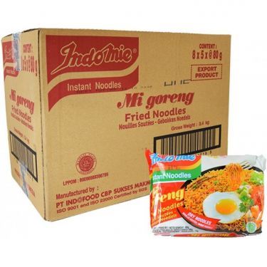 INDO MIE Mi Goreng Segera (perisa asli/spesial) 80gx5packs ขายยกลัง มี 8 แพ็ค แพ็คหนึ่งมี 5 ห่อ = 40 ห่อ