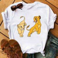 【New】Summer Cute Cartoon Womens T-shirt Lion King Print Harajuku Casual Clothes Fashionable And Beautiful Px-856