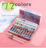 Professional คุณภาพสูง50/72/90/100/120สี Pearlescent เรืองแสงสีน้ำชุดสีพื้นฐาน Glitter สีน้ำสำหรับวาดศิลปะสีย้อมอุปกรณ์