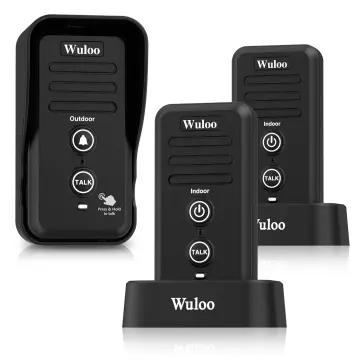 Hands-Free Two Way Intercoms Wireless for Home Business, Wuloo Upgrade  Audio Intercom System for Elderly, Full Duplex Room to Room Intercom with  5280