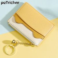 Cute Cat Ears Design Women Mini ID Card Holders Business Credit Card Holder PU Leather Slim Bank Card Case Organizer Wallet Bell Card Holders