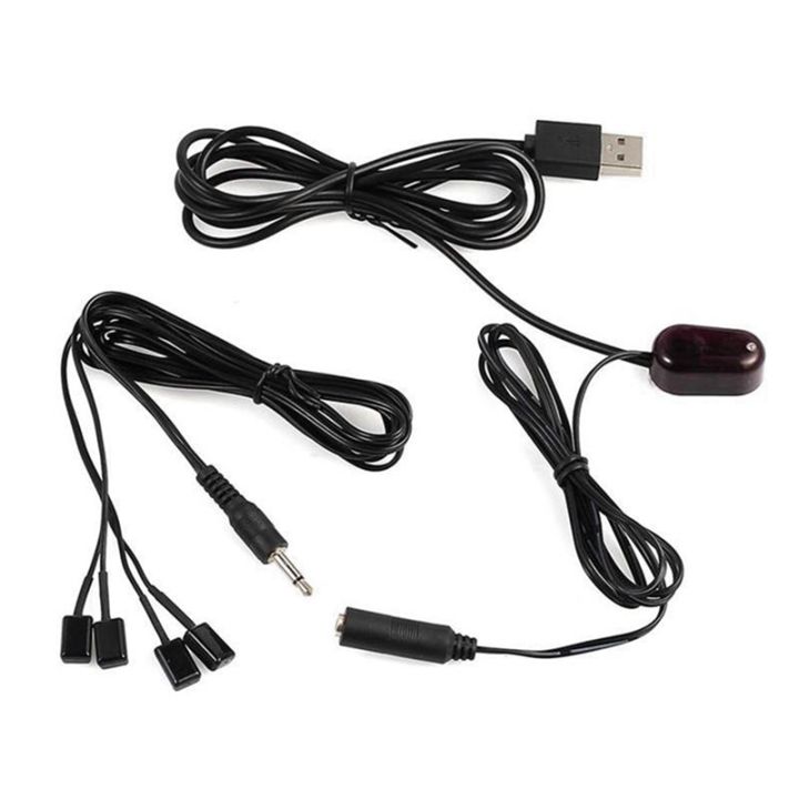 ir-extender-ir-remote-repeater-infrared-extension-cable-1pc-ir-receiver-4pc-ir-emitter-emitters-repeater-kit-infrared-remote-usb-adatper