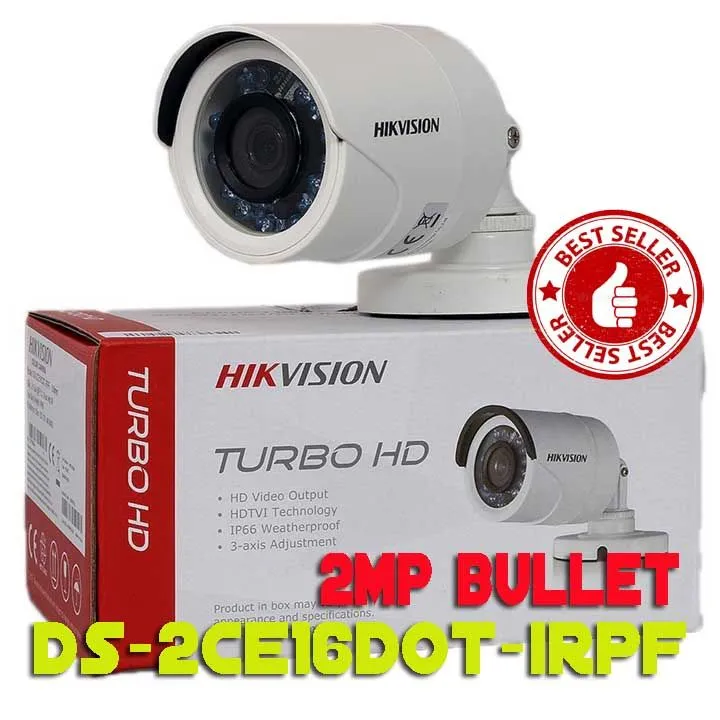 Hikvision Brand Outdoor Camera (2 megapixels) 3.6mm Lens HDTVI CCTV