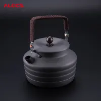 Alocs Outdoor Picnic Supplies 1.3L Ancient Chinese Style Kettle Boil Tea Coffe Kettle Water Jug Canteen Camping Water Bottle