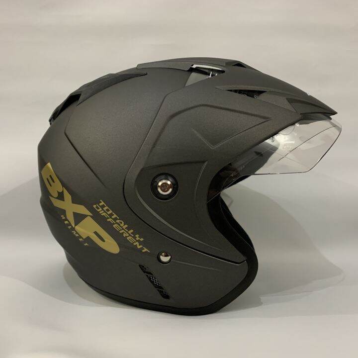 11.11 Helm Motor 1 Kaca Abu Abu Grey Doff polos solid bukan KYT INK