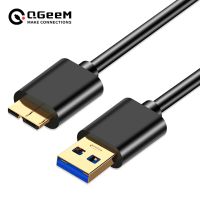 QGEEM Micro USB 3.0 Cable Type A to Micro B Cable For External Hard Drive Disk HDD Samsung S5 Note3 USB HDD Data Cable