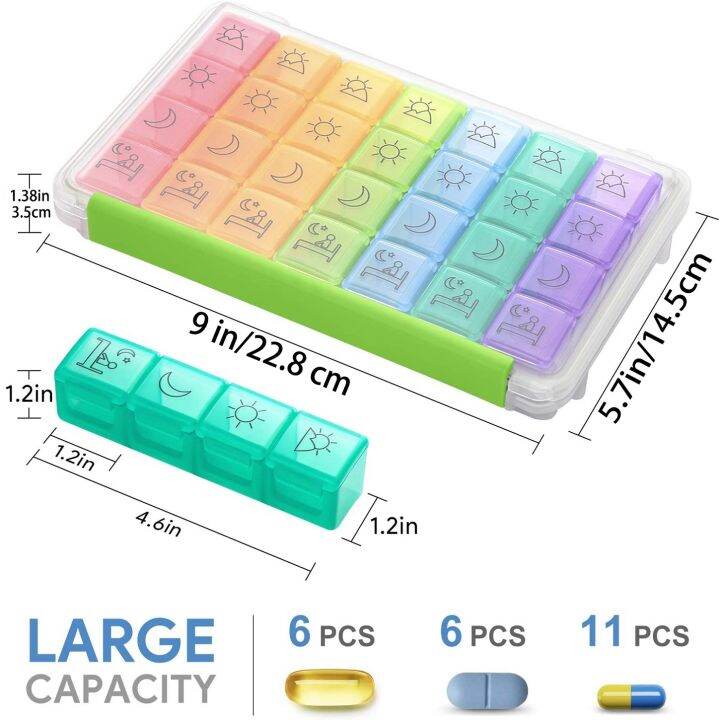 cw-weekly-pill-organizer-4-a-day-7-with-large-containerslight-proof-for-vitamins