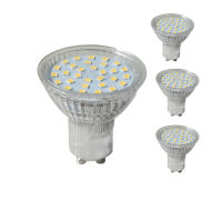 ฐาน GU10 MR16 220-240V 4W สปอตไลท์ไฟ Led ความสว่างสูง SMD2835เทียบเท่ากับ35W หลอดไฟฮาโลเจน