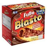 Fullo Blasto เวเฟอร์เคลือบคาราเมลสอดไส้ช็อกโกแลต 12 ชิ้น 270 กรัม