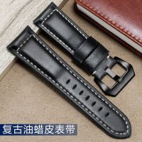 ▶★◀ Suitable for matte oil-wax genuine leather straps suitable for Panerai Citizen Seiko Diesel Aigole Rossini accessories