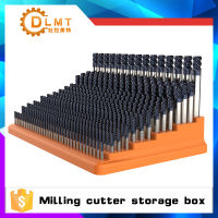 Milling cutter storage box 367 hole milling cutter special finishing rack hard plastic CNC machining center finishing box