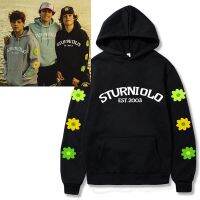 เสื้อมีฮู้ดผู้ชาย Sturniolo มีฮิปฮอปสามส่วนพังค์ Y2k ปล่อยให้ไปเที่ยวฮาราจูกุเสื้อสวมหัวเสื้อกันหนาวแขนยาวแนว Streetwear ลำลอง