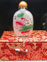 High-end Original Inside the snuff bottle the inside of the bottle is painted panda flower blossoms wealth Chinese style crafts foreign affairs gifts and ornaments