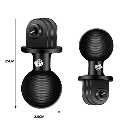 2.5Cm/1Inch 360Degree Rotation Ball Head Camera Tripod Mount Base Adapter Clip For Gopro Hero Action Sports Camera Accessories