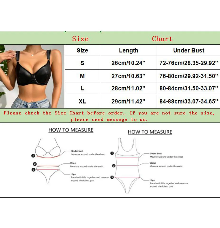 Bras WomenS Pu Leather Lingerie Sexy Buckle Strappy Cut Out Bra