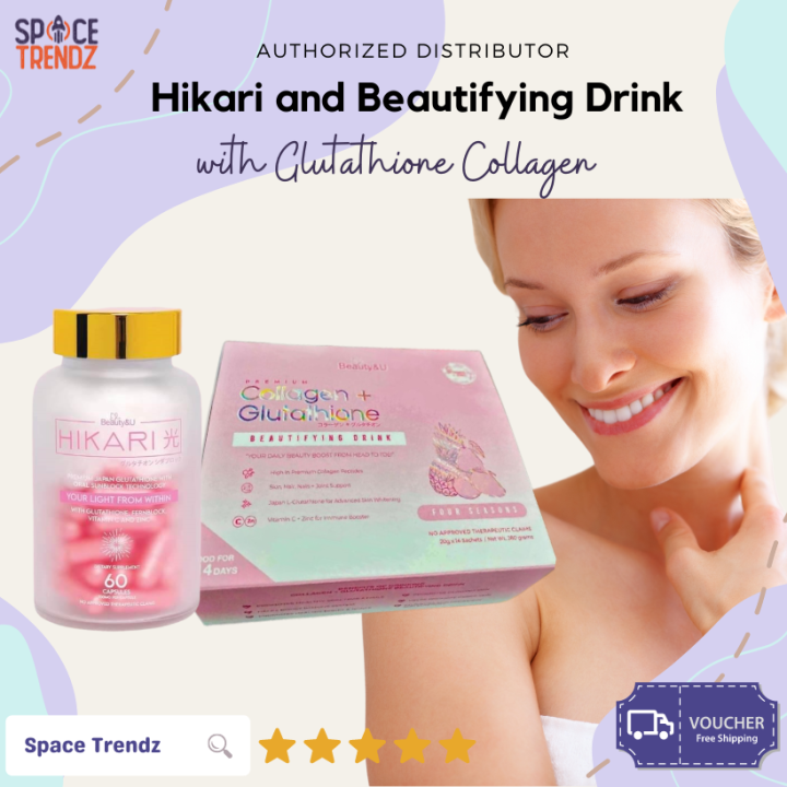 HIKARI PREMIUM 10X WHITENING JAPAN FORMULA with COLLAGEN (60 GLUTA
