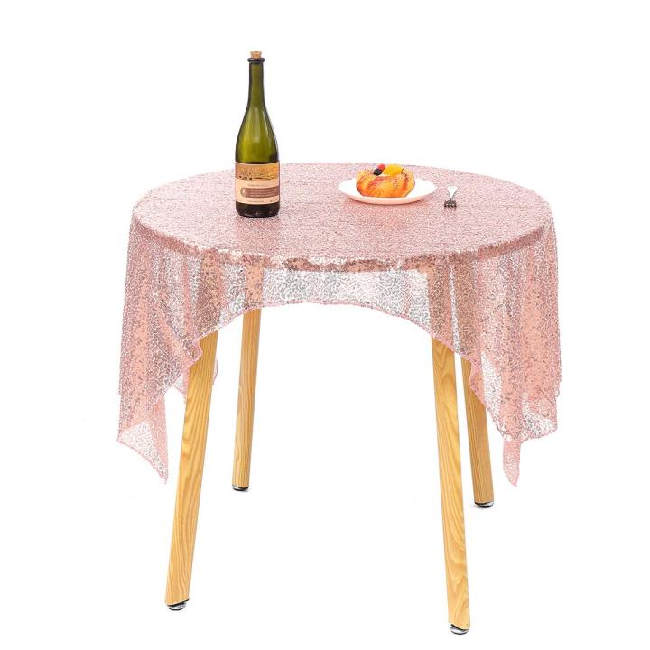 ผ้าปูโต๊ะปักเลื่อมแต่งงานเลื่อมผ้าปูโต๊ะขนาด100x150ซม