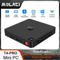 T4 Pro Mini PC Intel N3350 4GB + 64GB Quad-Core 2.4G/5G Dual WiFi Bluetooth 4.0 รองรับ 4K Display Gigabit Internet Mini Computer Windows 10