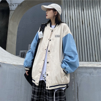 Jackets Women Simple Vintage Outwear Loose Patchwork All-match De Moda Mujer Clothes Single-breasted Spring Classic Streetwear